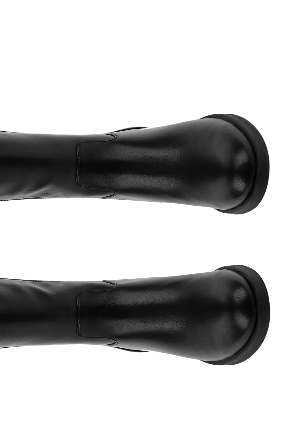 BOTA ALTA NEGRA DE MUJER CON ASPECTO HÍPICA | 2639 PU NEGRO