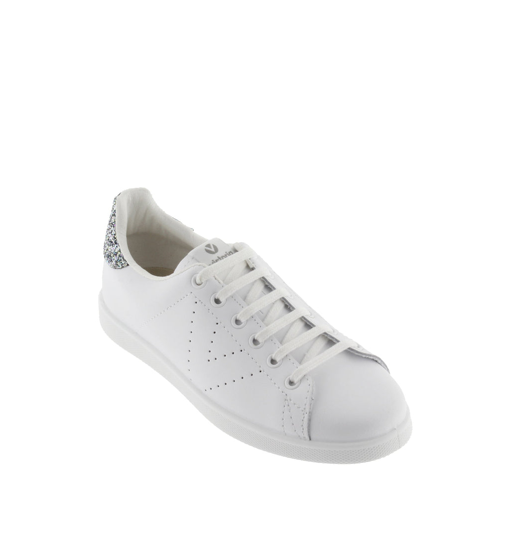 Victoria TENIS PIEL & GLITTER ANTRACITA