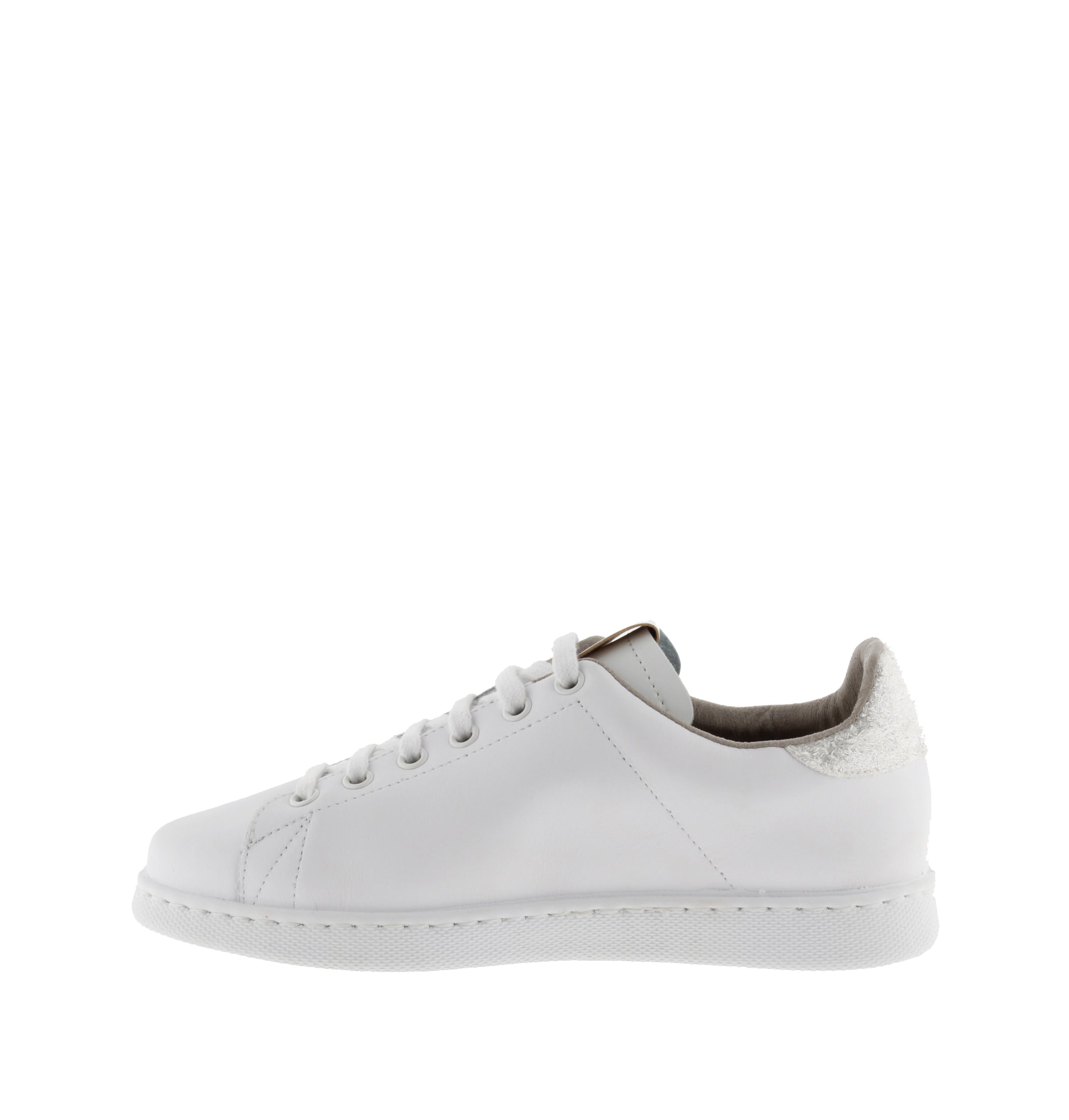 Victoria TENIS PIEL & VIRUTAS GLITTER BLANCO