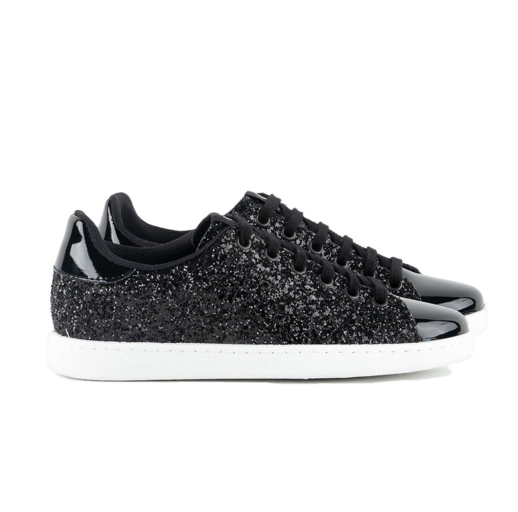 Victoria TENIS GLITTER NEGRO