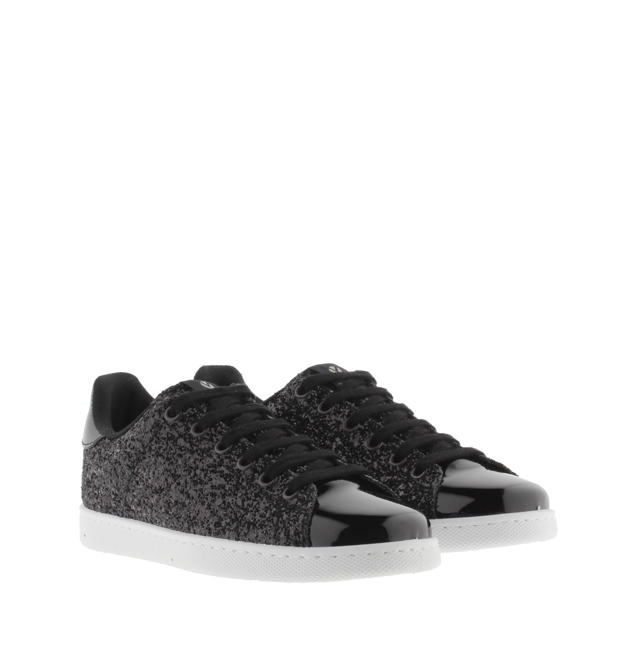 Victoria TENIS GLITTER NEGRO