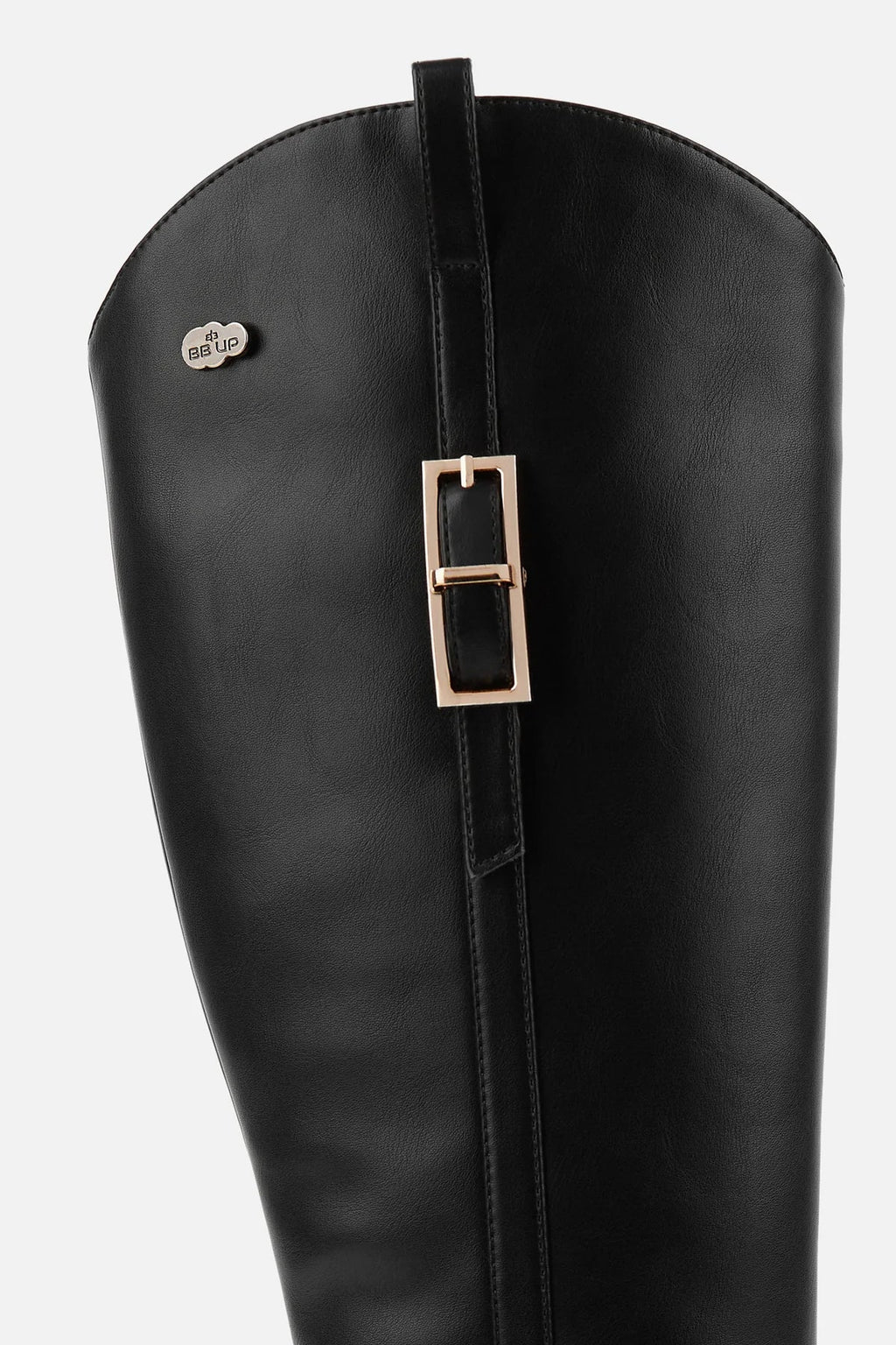 BOTA ALTA NEGRA DE MUJER CON ASPECTO HÍPICA | 2639 PU NEGRO