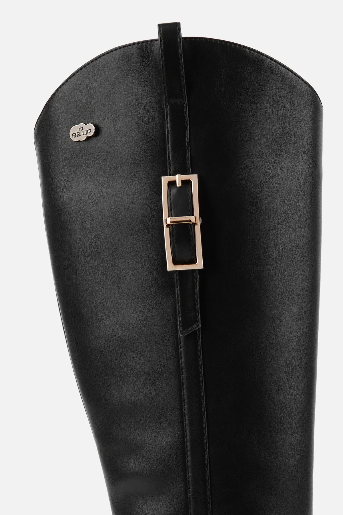 BOTA ALTA NEGRA DE MUJER CON ASPECTO HÍPICA | 2639 PU NEGRO