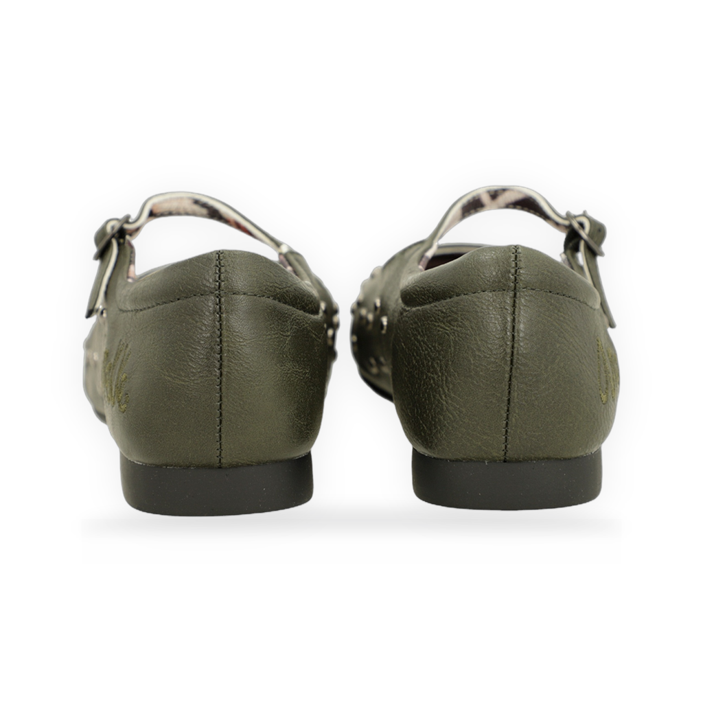 Anekke - Bailarinas tachuelas verde kaki