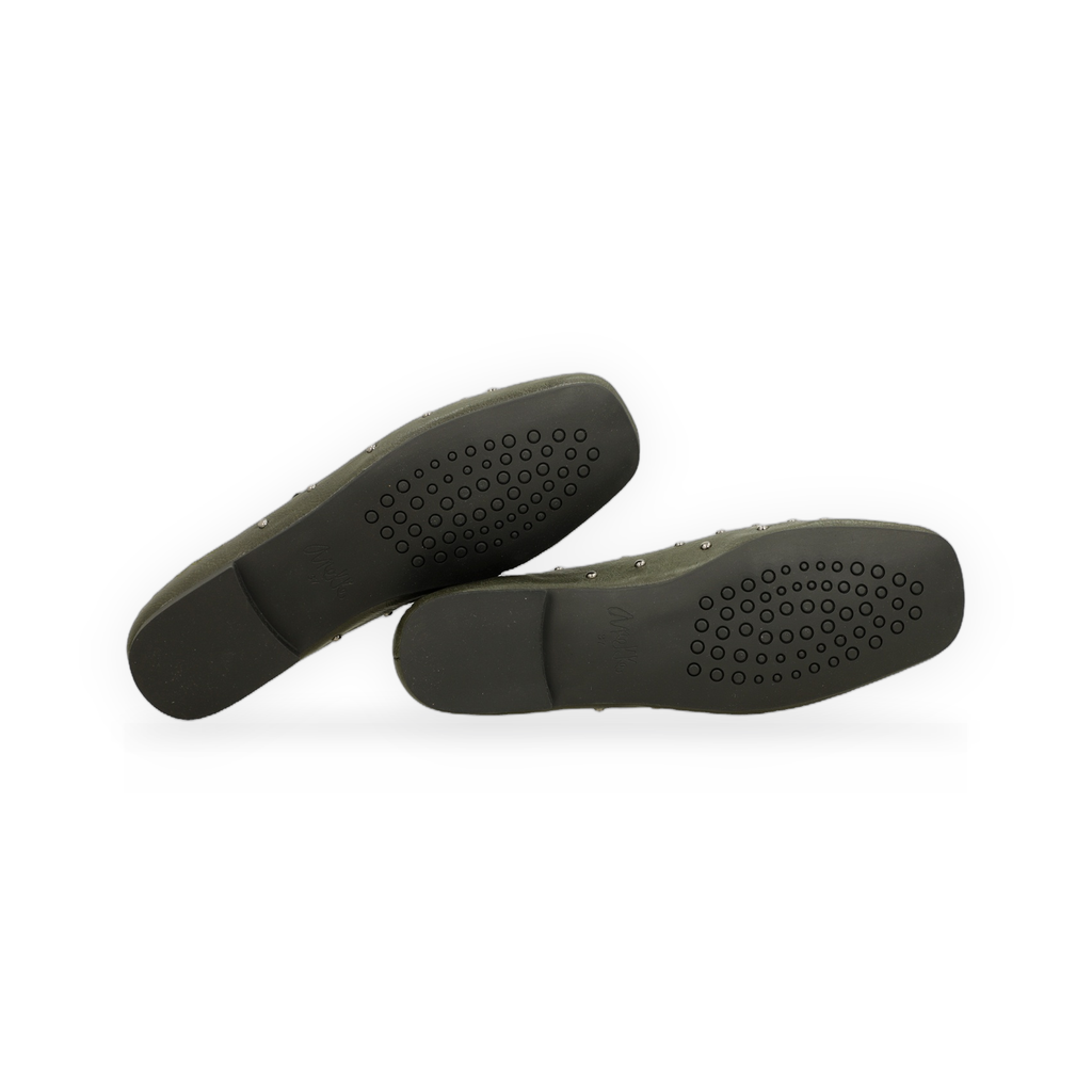 Anekke - Bailarinas tachuelas verde kaki