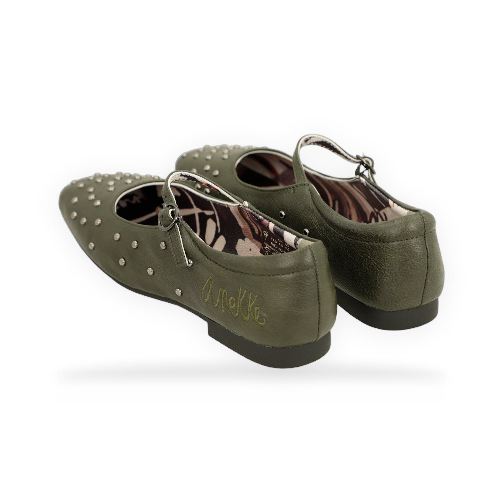 Anekke - Bailarinas tachuelas verde kaki