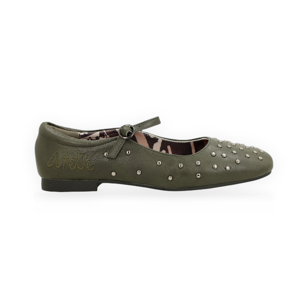 Anekke - Bailarinas tachuelas verde kaki