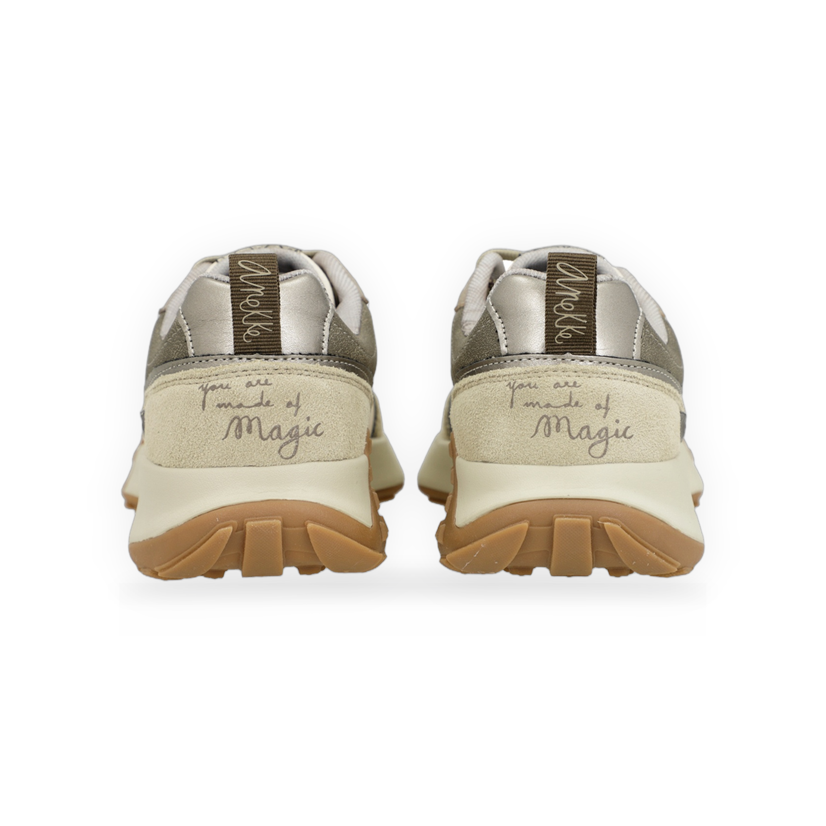 Anekke - Deportivos beige estampados
