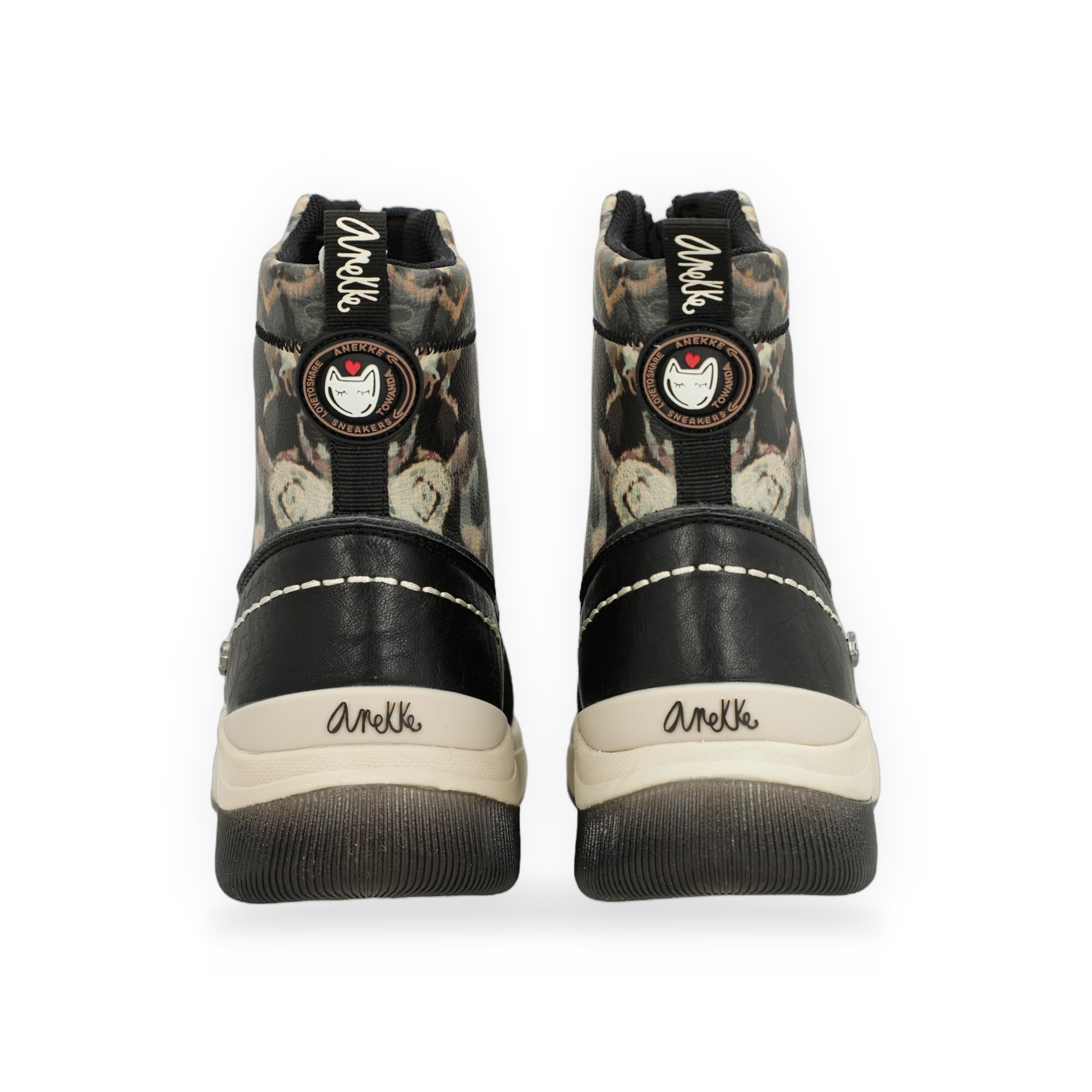 Anekke - Botín deportivo antracita estampado