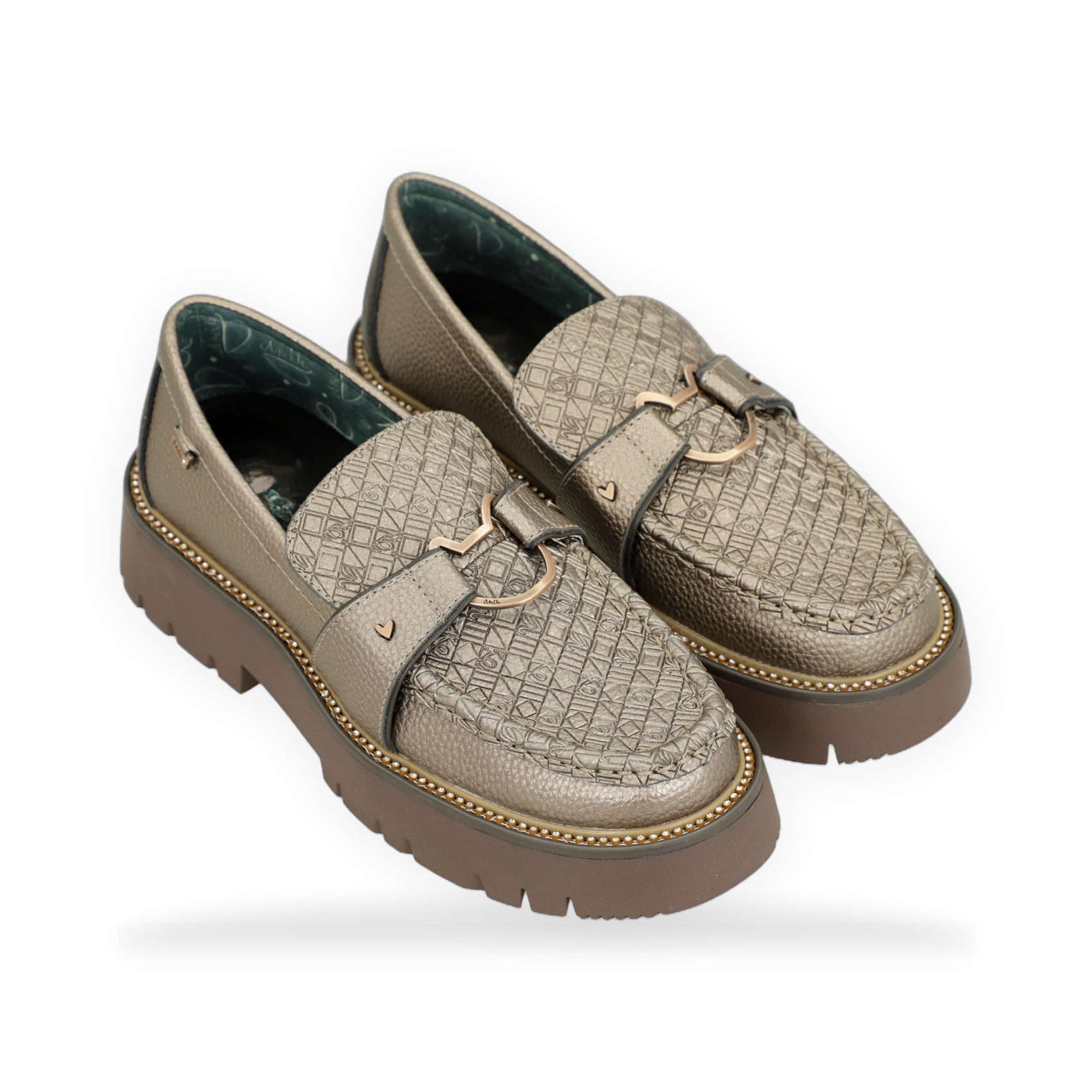 Anekke - Mocasines Towanda dorados