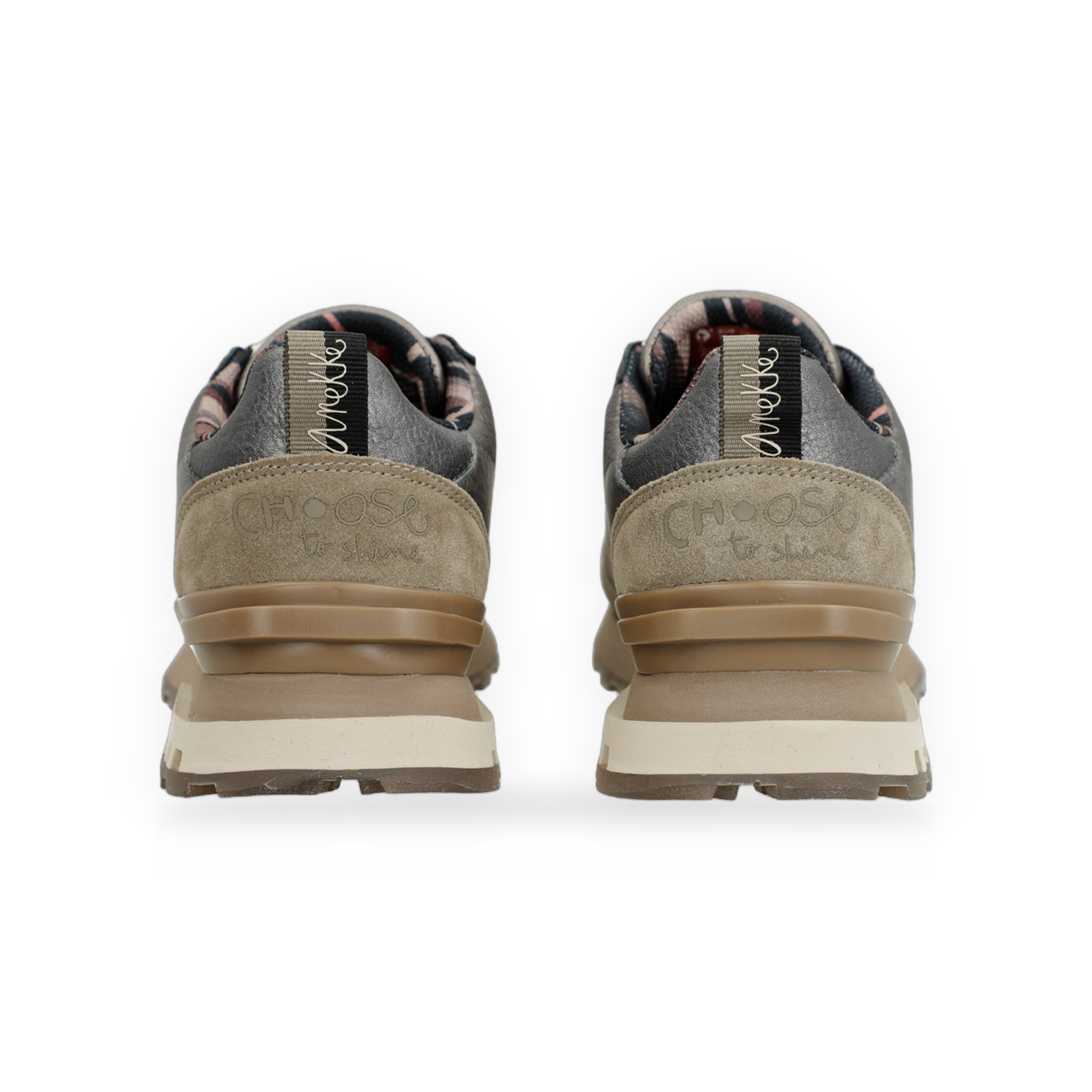 Anekke - Deportivos beige metálicos