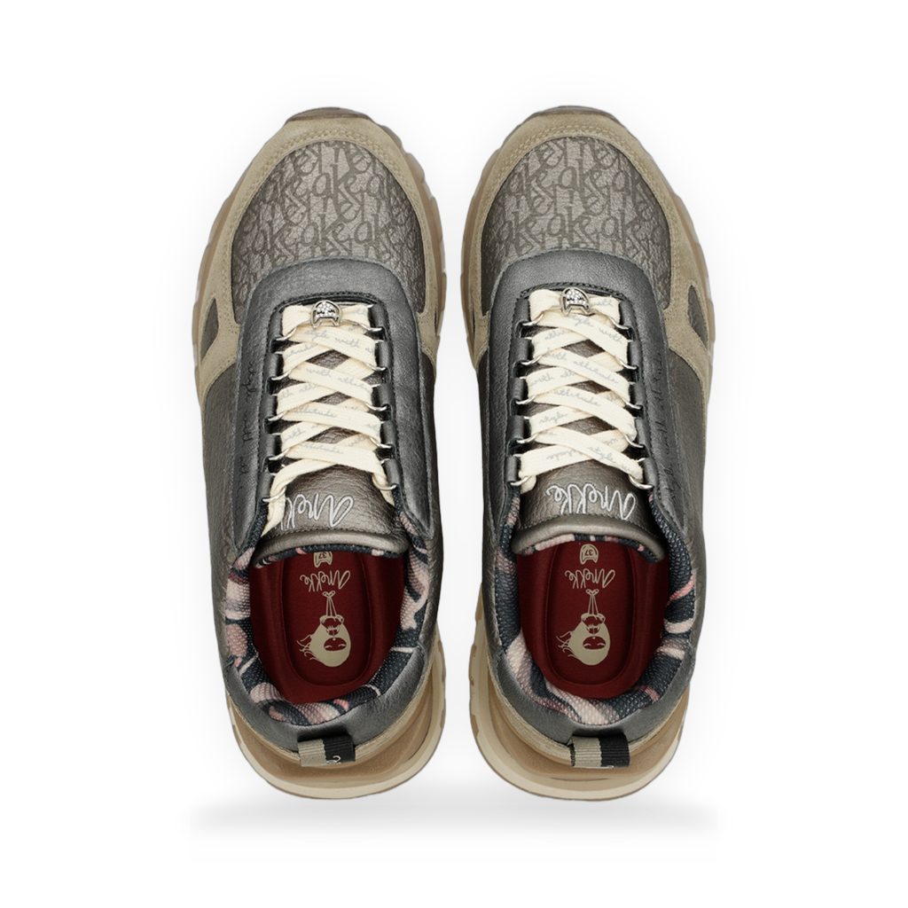 Anekke - Deportivos beige metálicos
