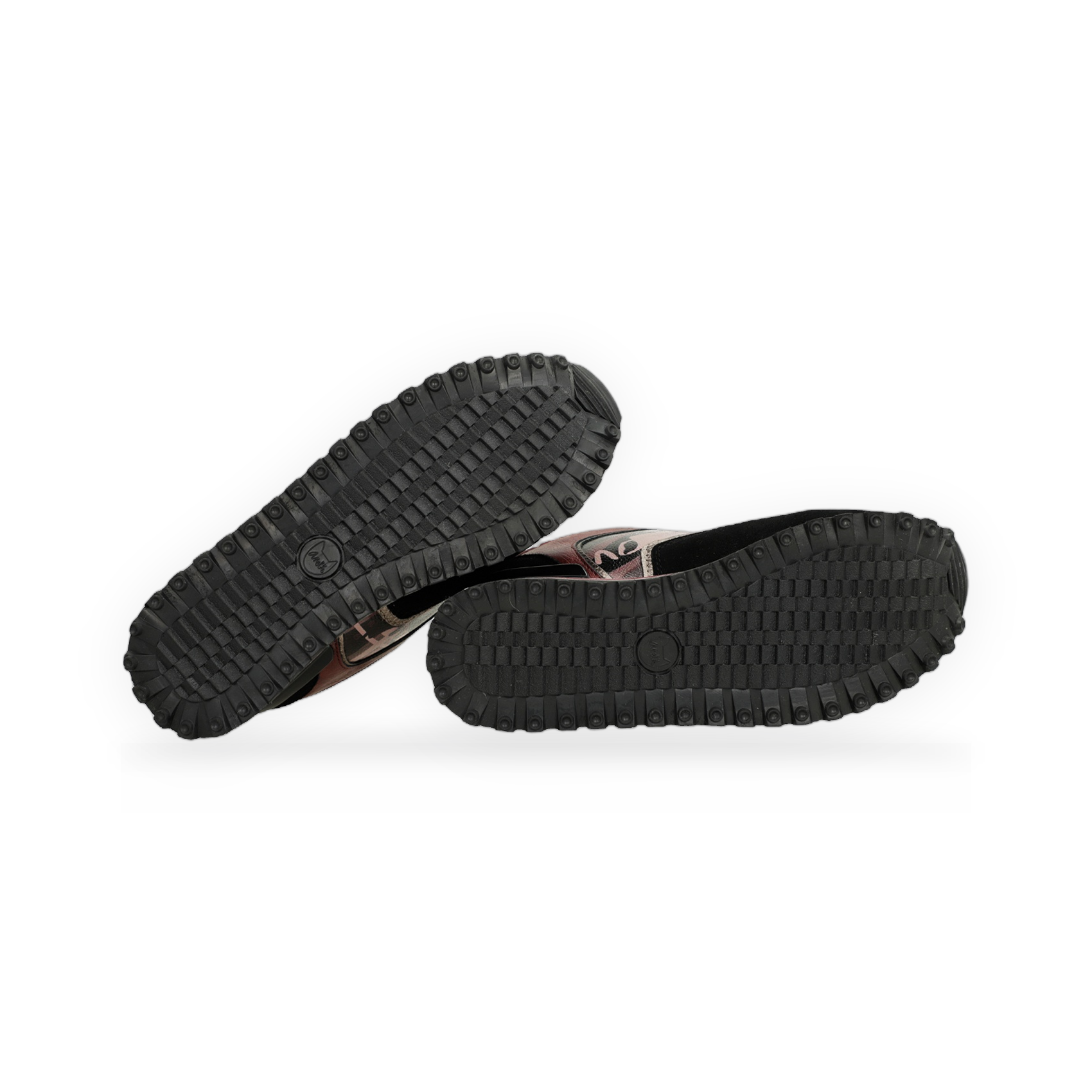 Anekke - Deportivos plataforma negro estampado