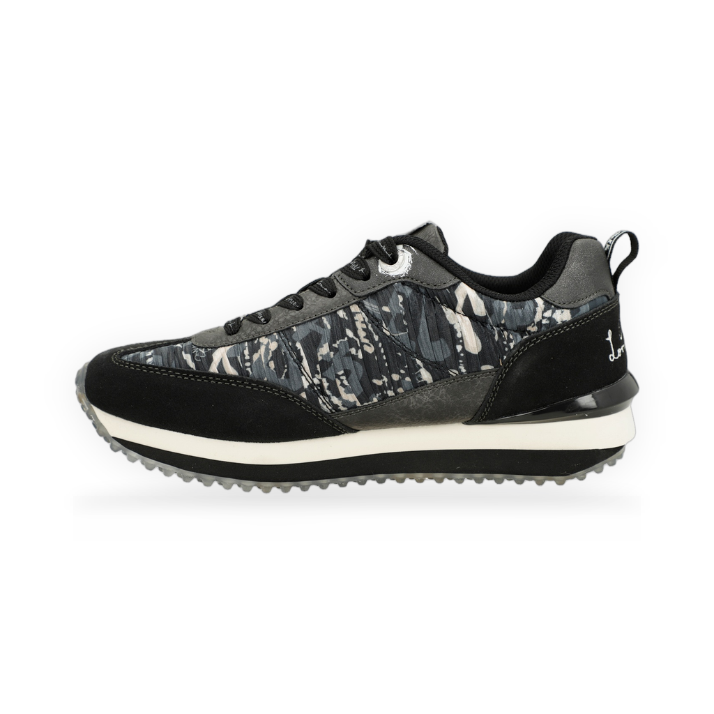 Anekke - Deportivos negros suela multicolor