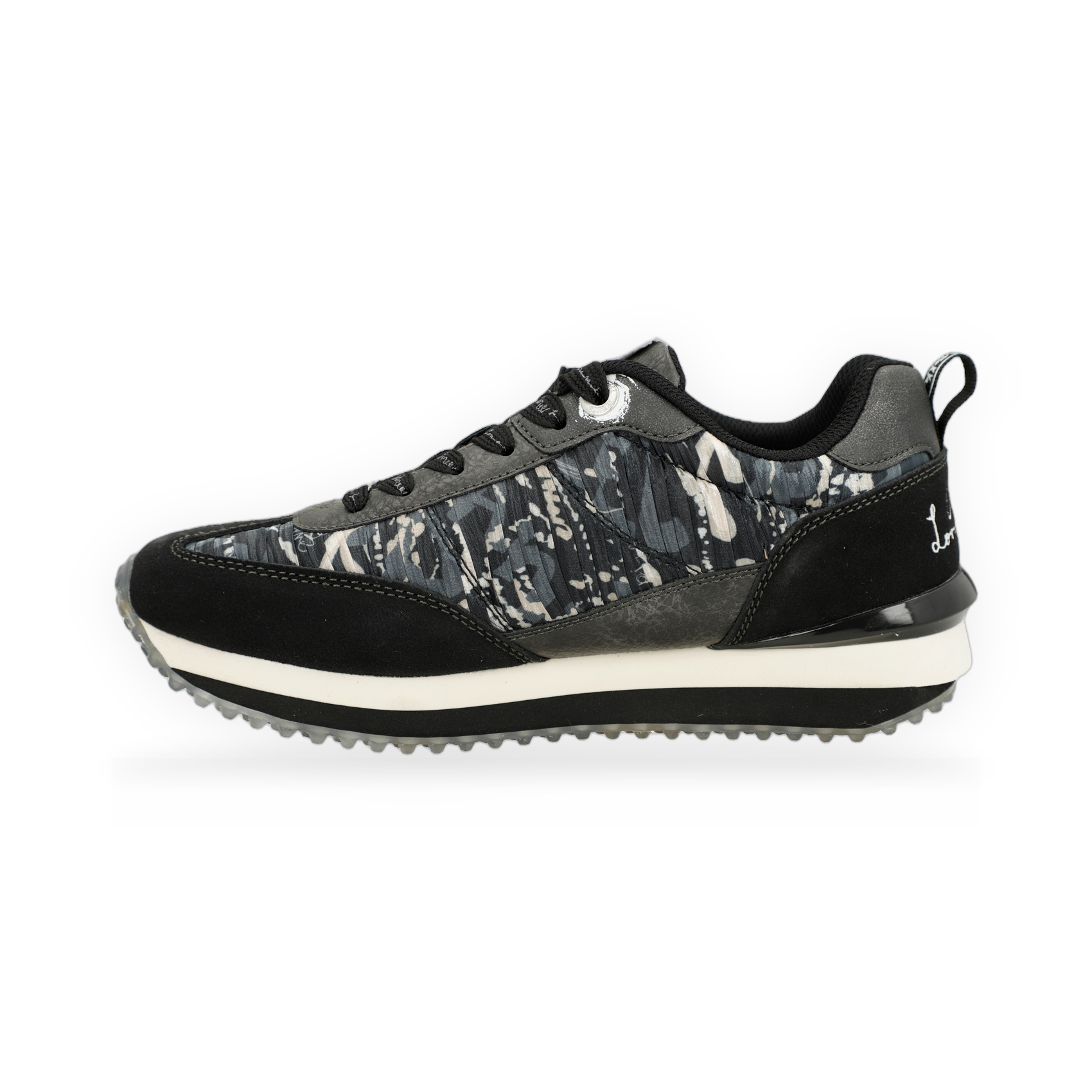 Anekke - Deportivos negros suela multicolor