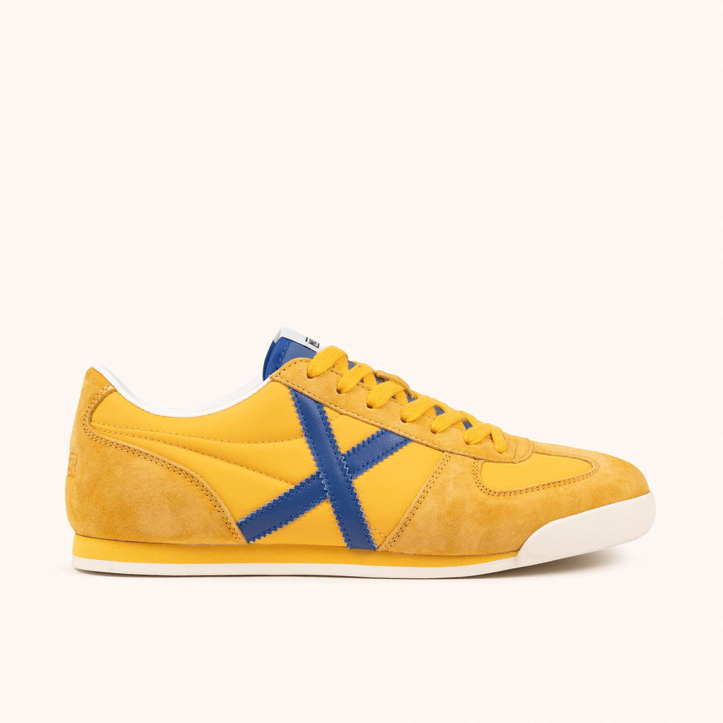 MUNICH STEREO 04 Sneaker Casual Amarilla y Azul