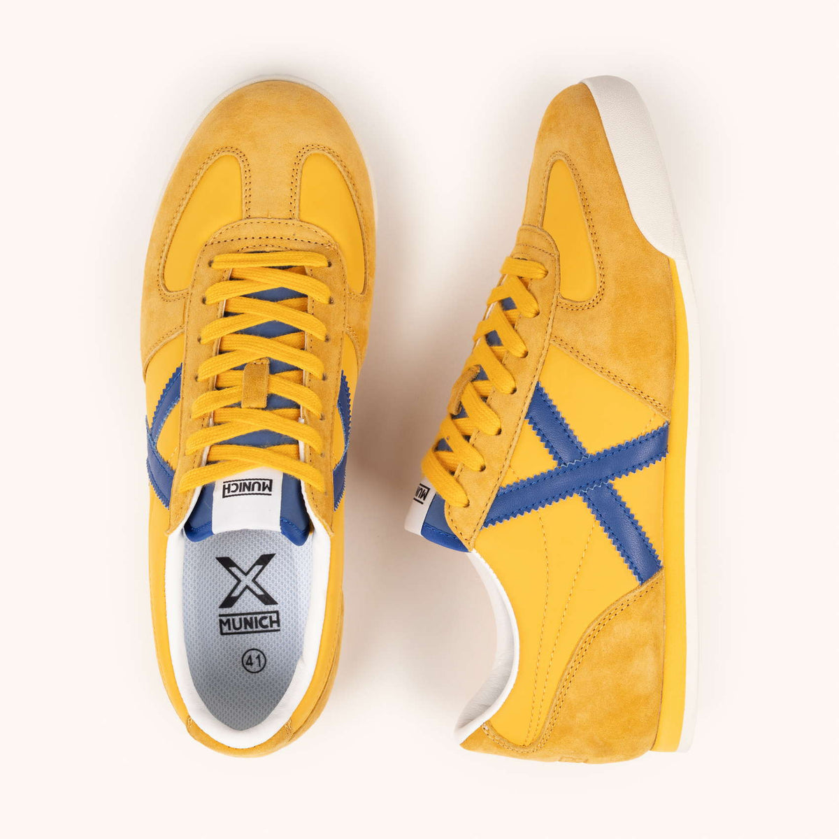 MUNICH STEREO 04 Sneaker Casual Amarilla y Azul