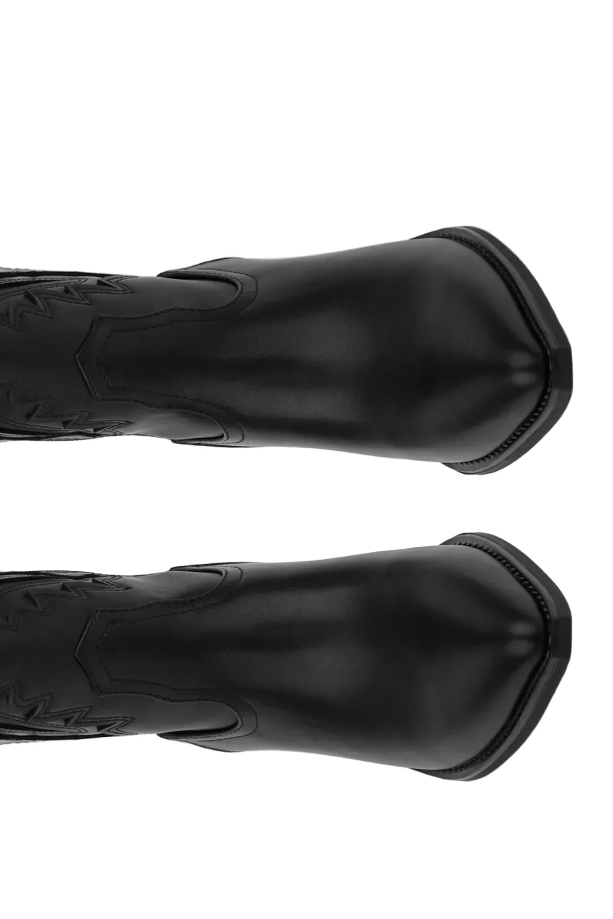 BOTA COWBOY DE MUJER NEGRA CON TACÓN CORTO | 2642 ANTE NEGRO