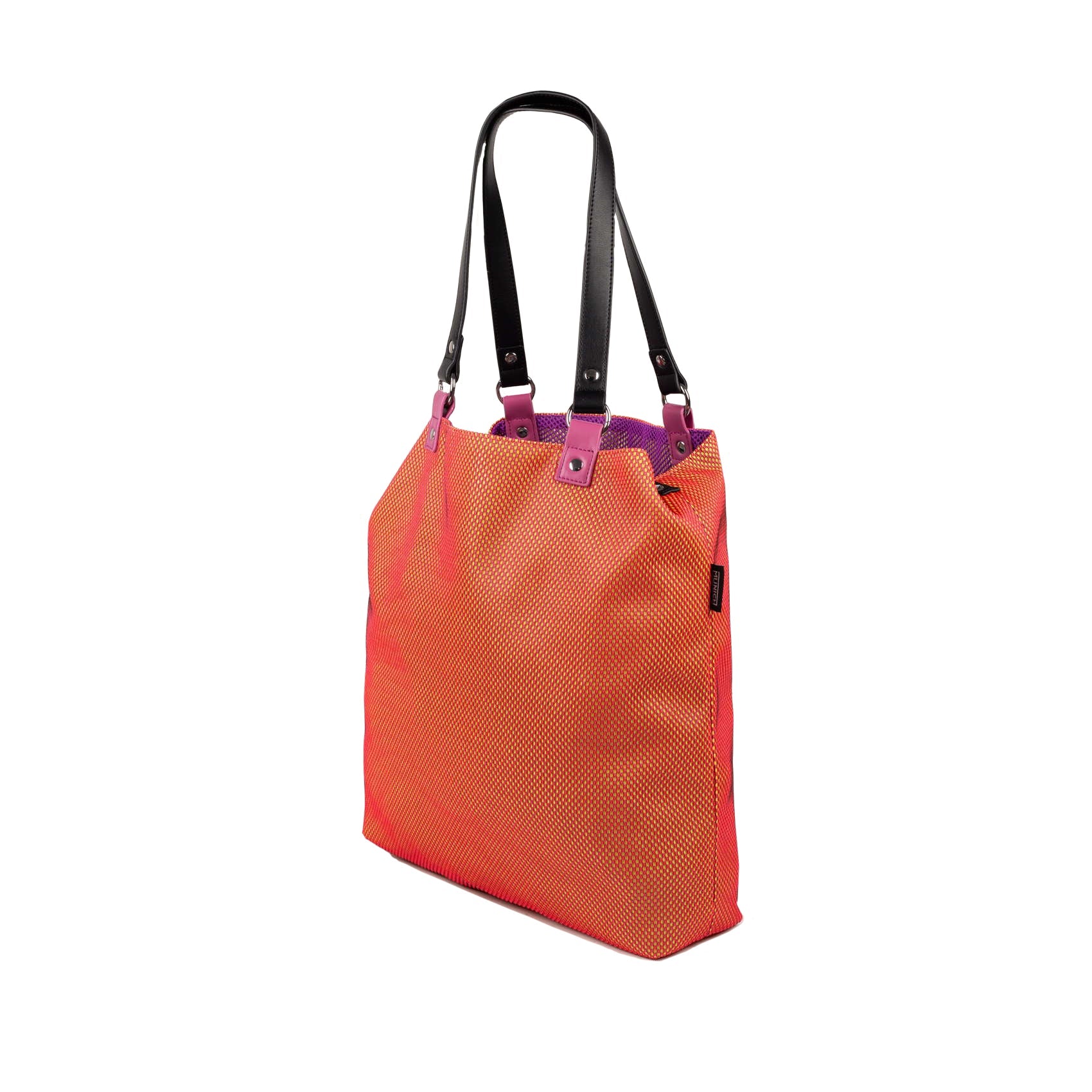 Munich Gogo Spin Reversible Tote Bag Orange/Purple 7113553