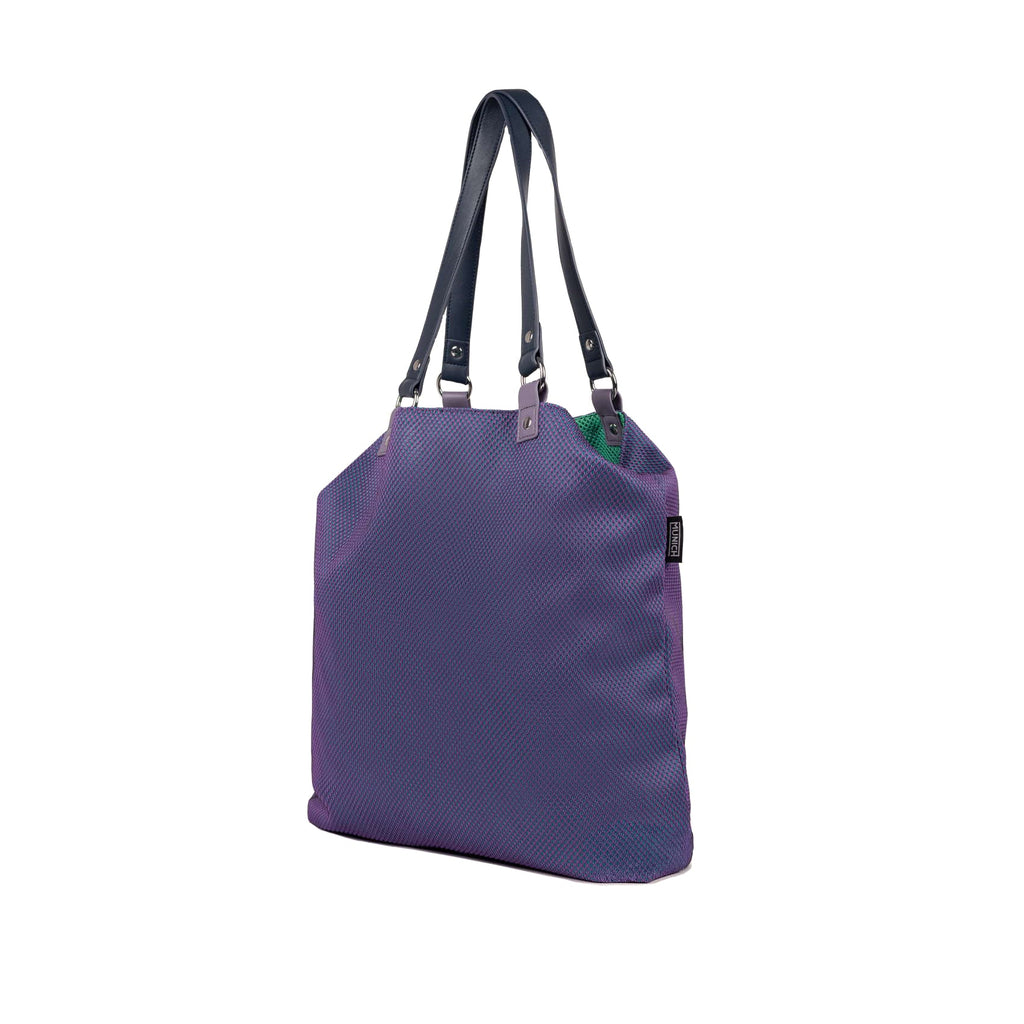 Munich Gogo Spin Reversible Tote Bag Purple/Aqua 7113554