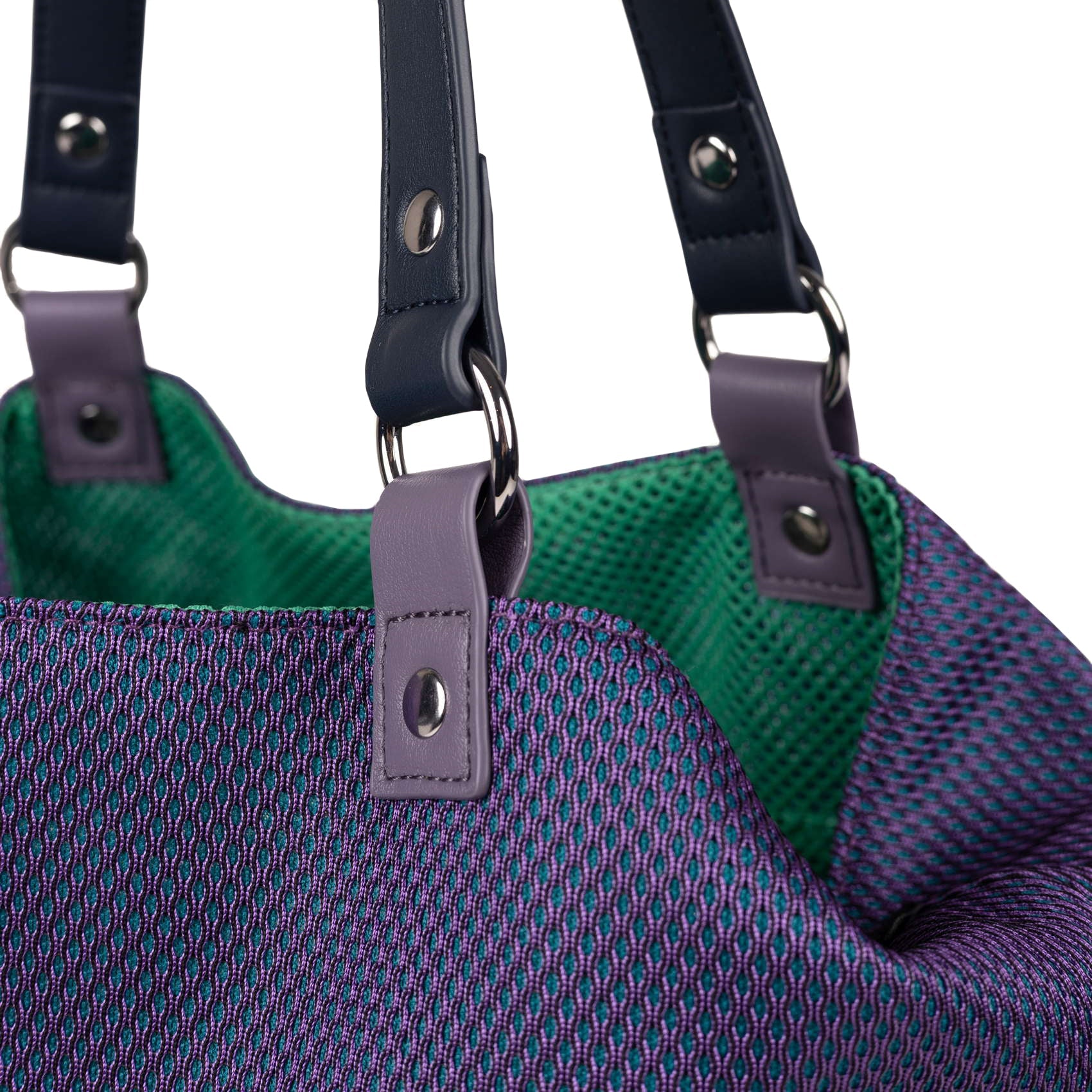 Munich Gogo Spin Reversible Tote Bag Purple/Aqua 7113554