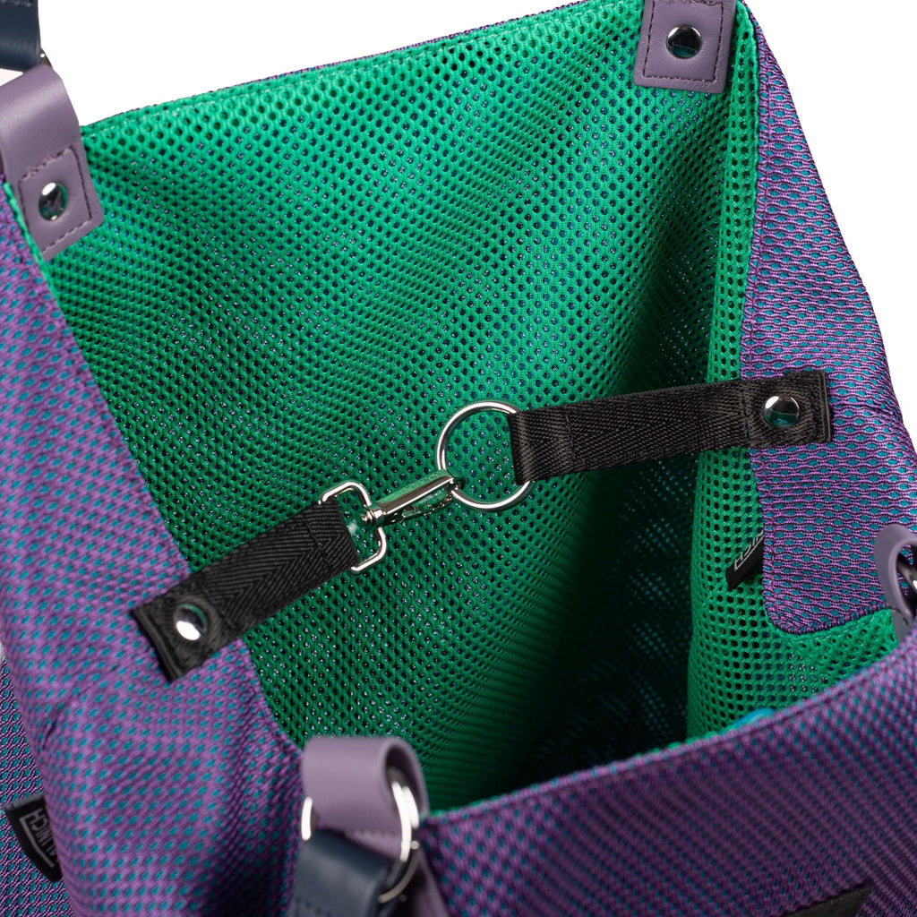 Munich Gogo Spin Reversible Tote Bag Purple/Aqua 7113554