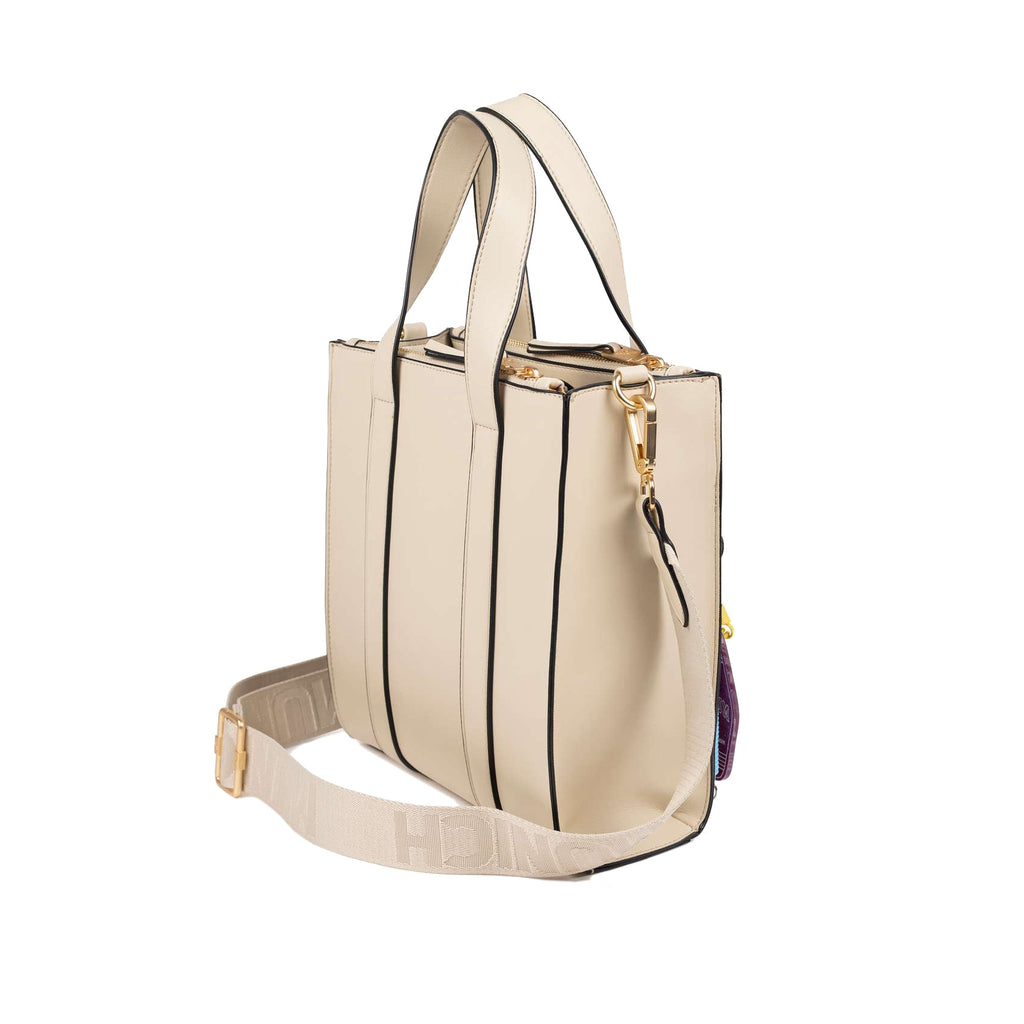 Munich Charms Crossbody Tote Cream 7113583