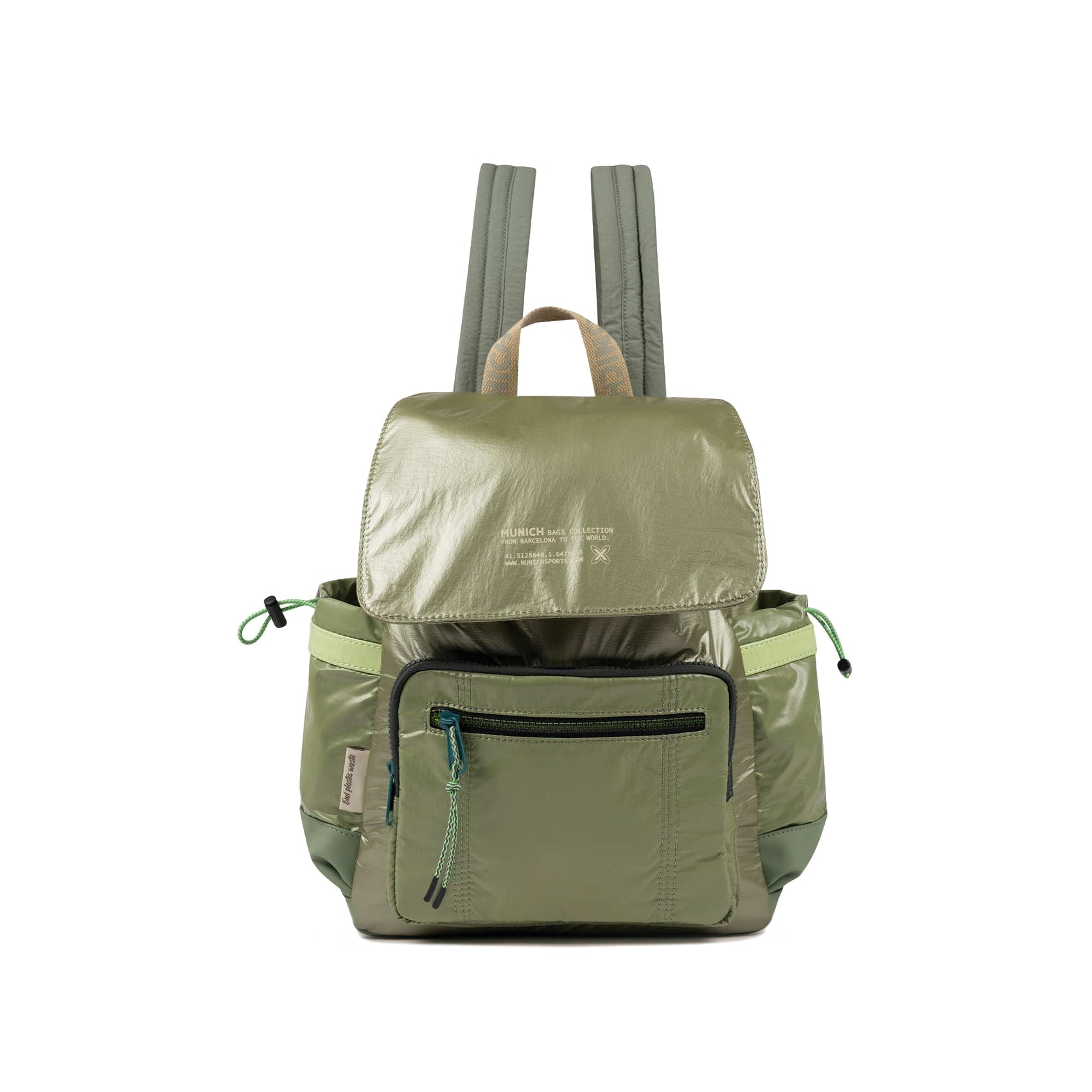 Munich Deep Recycled Backpack Khaki 7113588