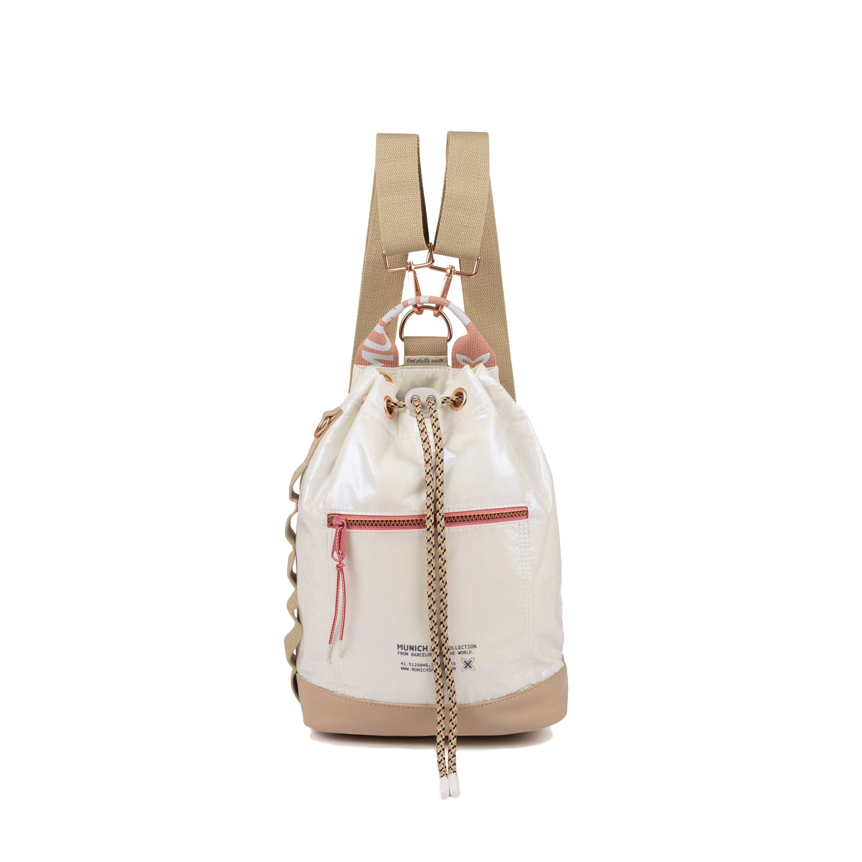 Munich Deep Recycled Drawstring Backpack Honey 7113595