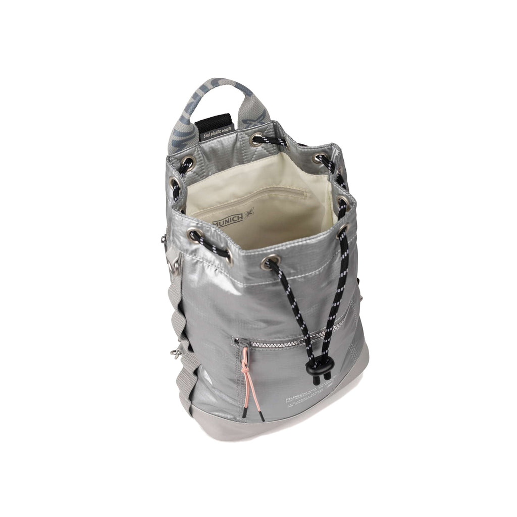 Munich Deep Recycled Drawstring Backpack Cream 7113597