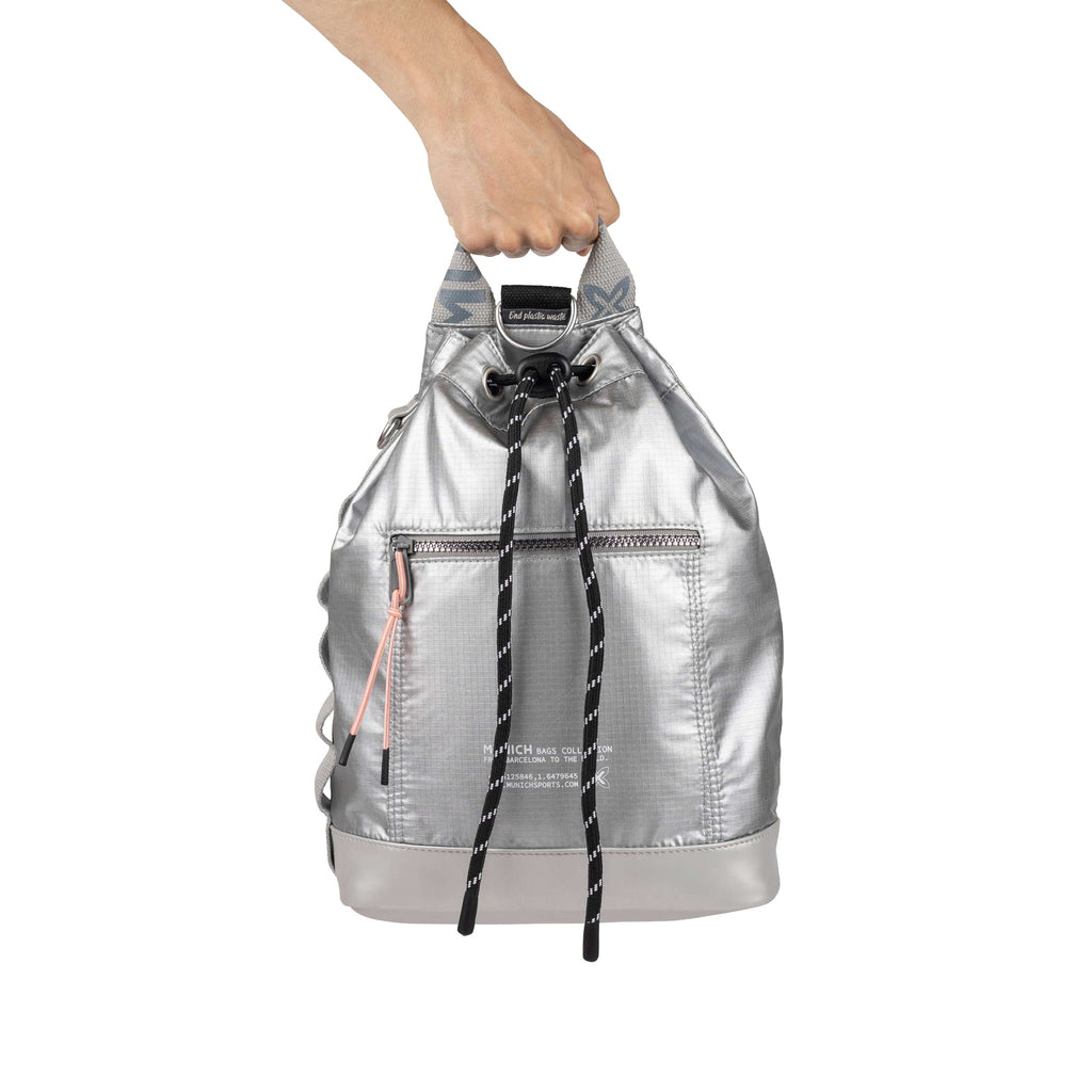 Munich Deep Recycled Drawstring Backpack Cream 7113597