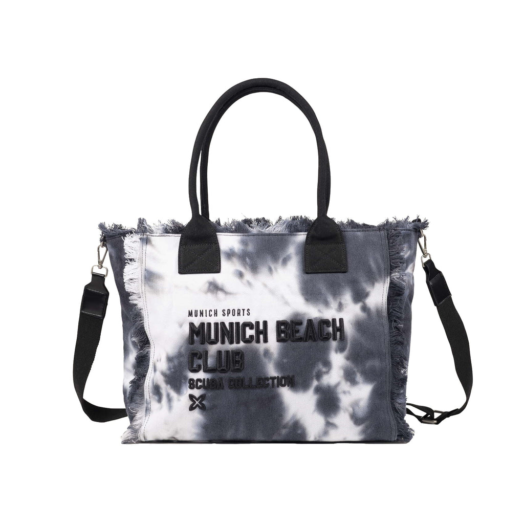 Munich Scuba Black And White Shopper 7113611