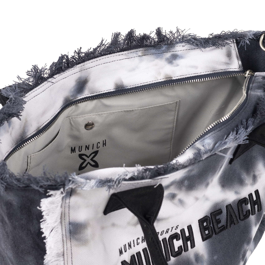 Munich Scuba Black And White Shopper 7113611
