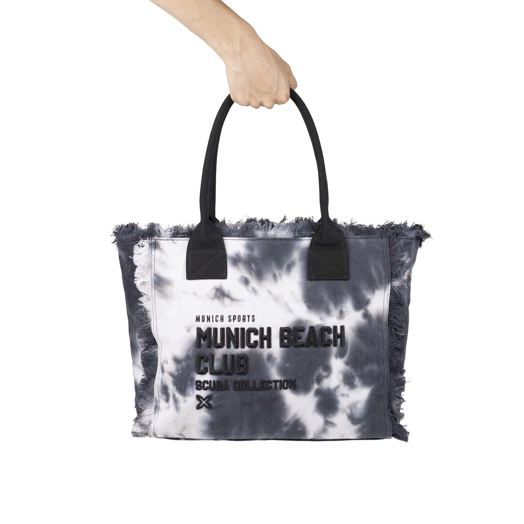 Munich Scuba Black And White Shopper 7113611
