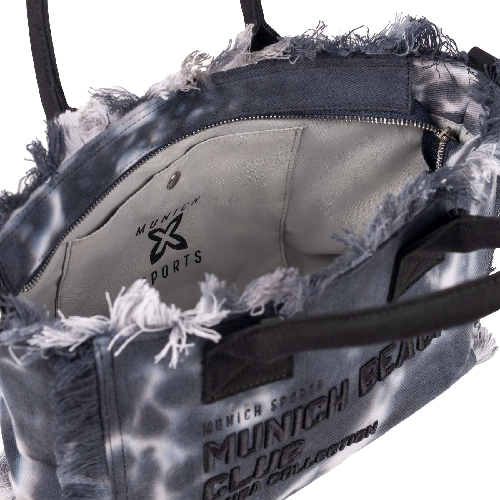 Munich Scuba Black And White Crossbody 7113615