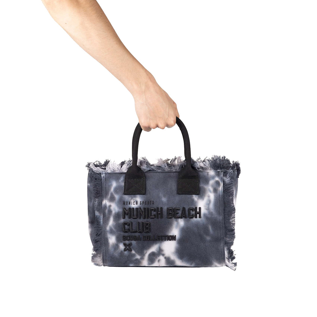 Munich Scuba Black And White Crossbody 7113615