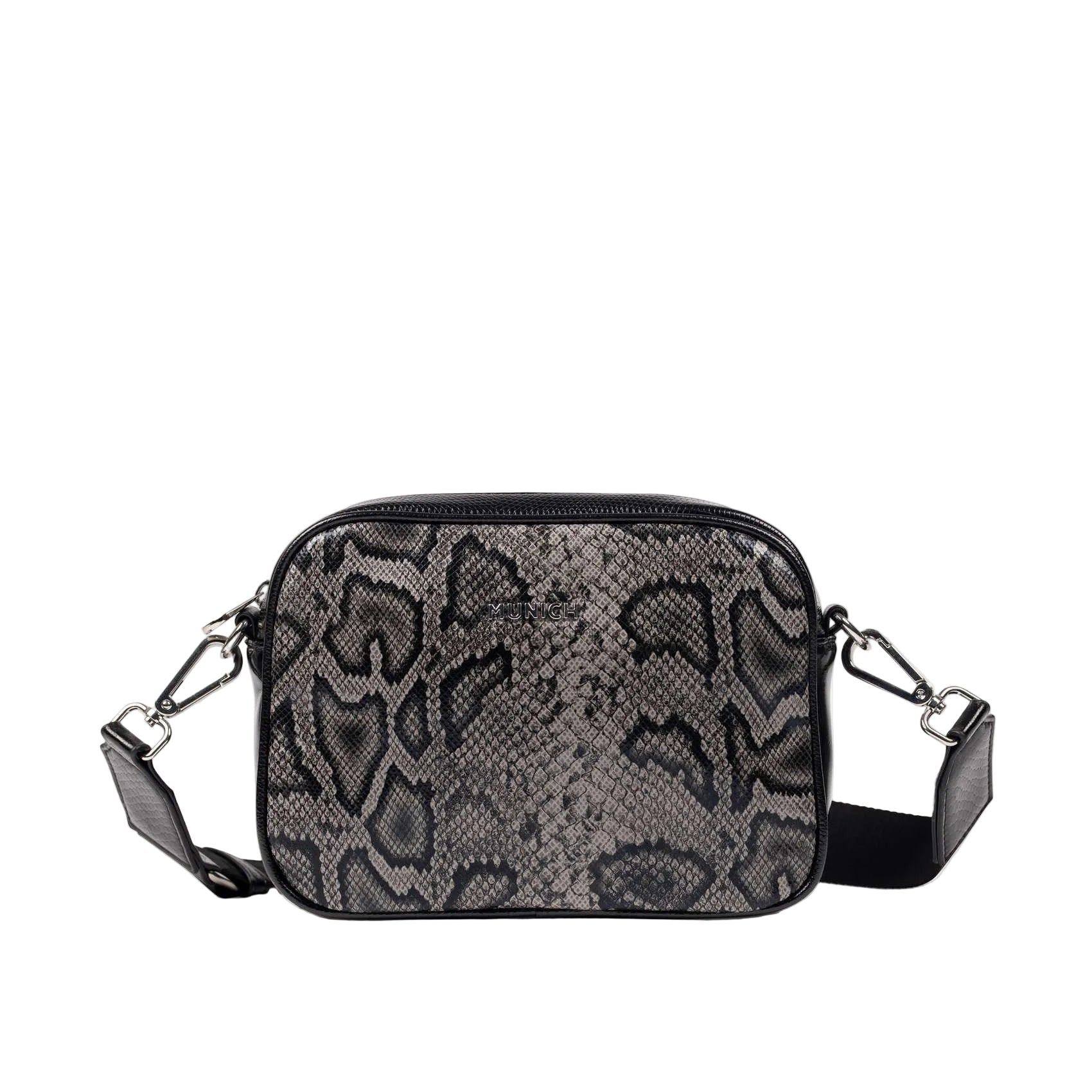 Munich Block Fun Black Lizard Crossbody Camera 7113623