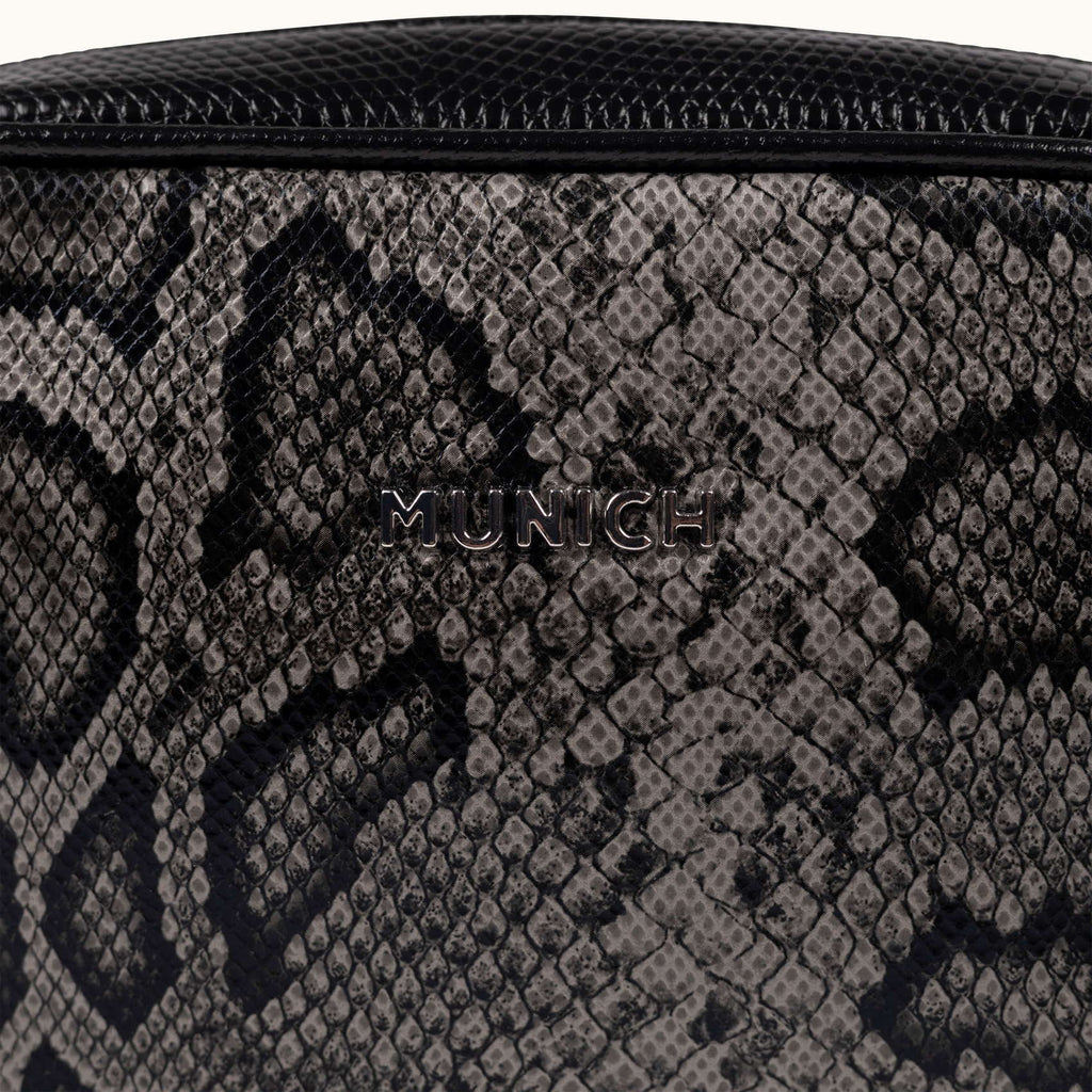 Munich Block Fun Black Lizard Crossbody Camera 7113623