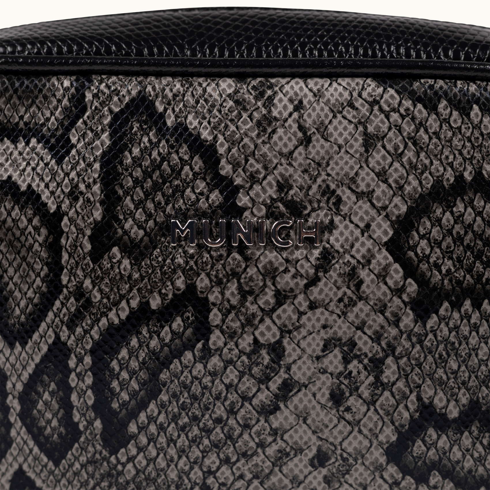 Munich Block Fun Black Lizard Crossbody Camera 7113623