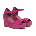 La Valeta Charlene Peep Toe Fucsia