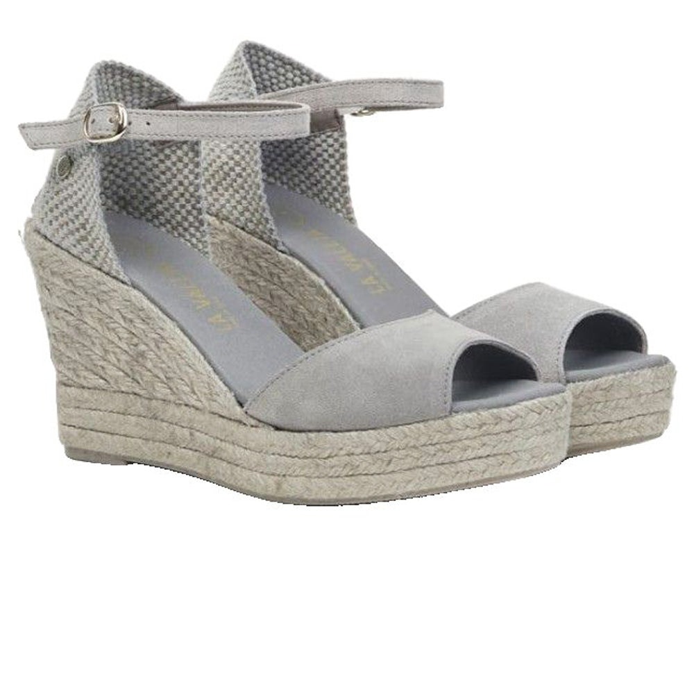 La Valeta Charlene Peep Toe Gris