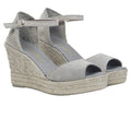 La Valeta Charlene Peep Toe Gris
