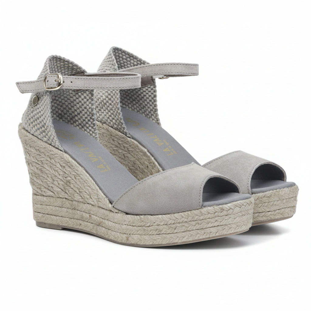La Valeta Charlene Peep Toe Gris