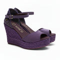 La Valeta Charlene Peep Toe Morado