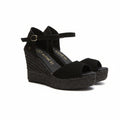 La Valeta Charlene Peep Toe Negro