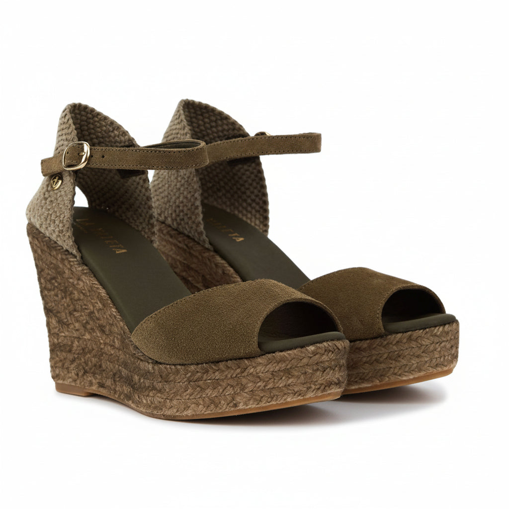 La Valeta Charlene Peep Toe Oliva