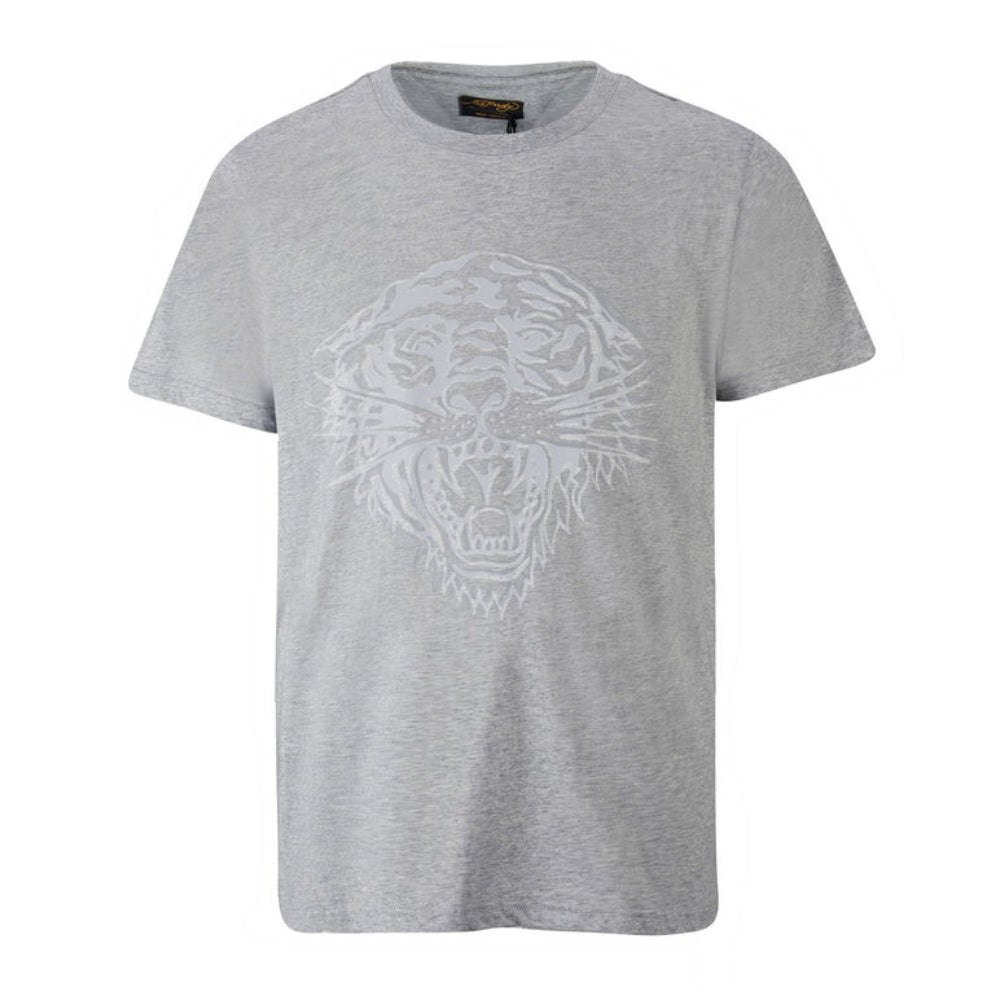 Ed Hardy Tiger Glow T-Shirt Mid-Grey