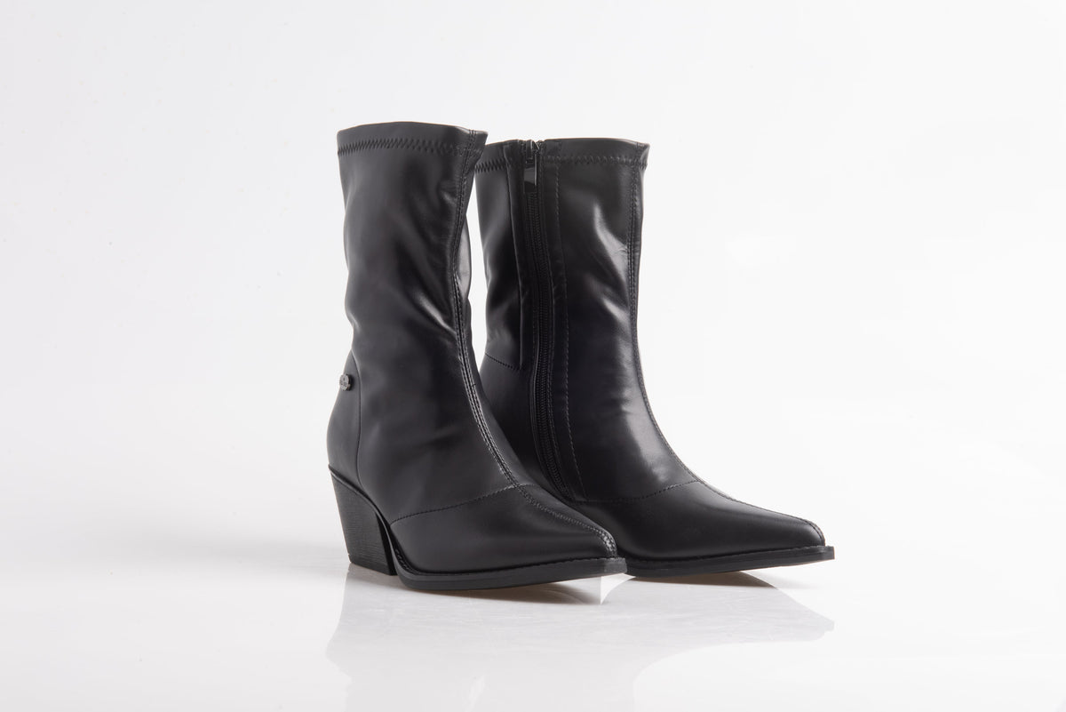 BOTÍN NEGRO DE MUJER CON TACÓN | 2727 PU Negro