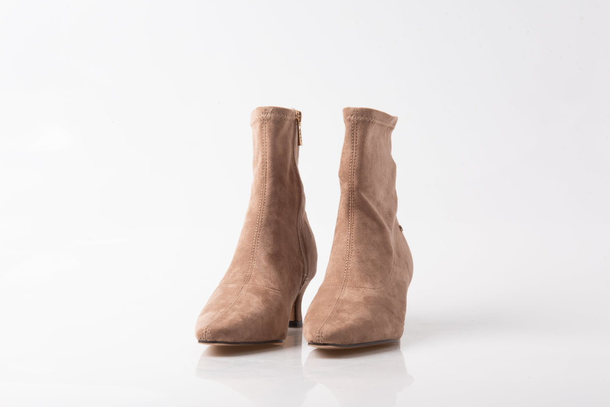 BOTÍN BEIGE DE MUJER CON TACÓN BAJO | 2740 ANTE Taupe