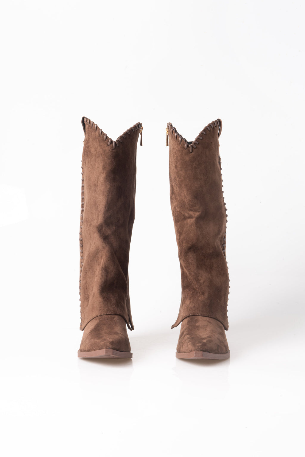 BOTA COWBOY MARRÓN DE MUJER CON BORDADOS | 2751 ANTE Olive